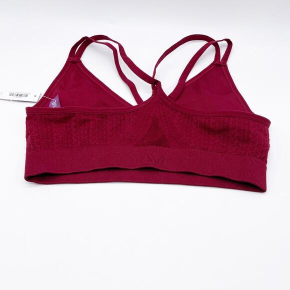 Adore Me Red Ribbed Seamless Low Support Sports Bra Size M-L - Picture 5 of 5